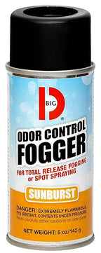 Big D 345 Odor Control Fogger, Sunburst Fragrance, 5 oz (Pack of 12) - Kills odors from fire, flood, decomposition, skunk, cigarettes, musty smells - Ideal for use in cars, property management, hotels