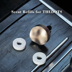 THEDOTS 8 Pack Cashmere Wood Chestnut Car Air Freshener Replacement, Luxury Solid Scent Refill, Warm Scented Pads for Auto Decor (Clip Not Included)