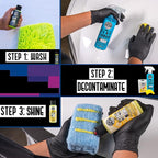 Chemical Guys Clay Bar Kit - Complete System - Clay Bar and Luber Combo with Accessories for Smooth Paint Finish - Removes Embedded Dirt, Overspray, and Fallout - 6 Item Kit