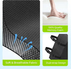 AUVON Lumbar Support Pillow for Office Chair with Patented Bulge for Lower Back Support, Ergonomic Office Home Essentials Improve Posture, Memory Foam Chair Cushion with Straps for Home, Office, Car