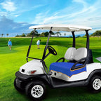 Golf Cart Seat Covers, Breathable Golf Cart Seat Towel Blanket, Keeps Seats Dry & Comfortable in All Weather, Universal 51"x30" for EZGO, Yamaha, Club Car and More 2/4-seats Cart, Blue