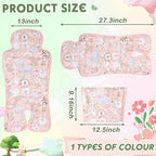Pinkunn Gel Car Seat Baby Cooling Pad for Summer Breathable Stroller Cooler Pad Multifunctional Carseat Cooling Mat for Baby Child Dining Chair Safety Seat Stroller(Pink,Animal)