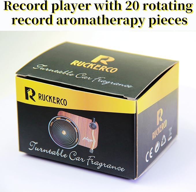 Car Air Freshener Vent Clips 20pcs Vintage Record Player Album Cover Air Freshener, Spinning Record Design Car Decoration,Gift for Music Lovers