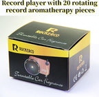 Car Air Freshener Vent Clips 20pcs Vintage Record Player Album Cover Air Freshener, Spinning Record Design Car Decoration,Gift for Music Lovers