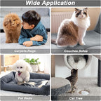 B-Land Carpet Rake for Pet Hair Removal, Reusable Pet Hair Remover with 60” Adjustable Long Handle, Carpet Scraper Dog Cat Hair Remover Tool for Rugs, Mats