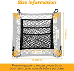 Dog Car Net Barrier for SUV Pet Barrier for Dog & Child Drive Safety Barrier with Mesh Pockets, Seat Back Net Bag Storage, Pouch Travel Accessory, Easy to Install
