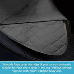 Lassie Truck Back Seat Cover for Dogs with Safety Belt, Truck Bench Seat Cover Compatible with Ford F-Series, F150 /Chevrolet Silverado 1500, Colorado/Ram 1500 Pick Up/GMC Sierra/Toyota Tundra and etc