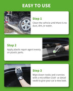 Plastic Trim Restorer for Cars 1.69 OZ (50ML), Black Trim Restorer,Hydrophobic Trim Ceramic Coating,Lasting Up to 12 Months+ with UV Protection,Restore Automotive Exterior Protectant