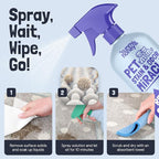 Sunny & Honey Pet Stain and Odor Remover - Enzyme Cleaner for Dog Urine and Poop on Carpets and Furniture - Strong Pet Carpet Cleaner Spray (32fl oz Lavender)