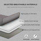 2pcs All-Season Car Seat Covers Grey - Breathable Car Seat Protectors with Anti Slip Bottom - Durable Auto Seat Cushions Universal Fit for Vehicles Cars SUV Trucks Front Seats