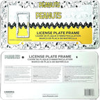 Snoopy Expression License Plate Frame 2 Pack Bundle with Little Tree Air Freshener – Plasticolor Peanuts Snoopy Design, Universal Fit Standard Car Plate Frames, Plastic