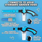 Captain's Musket Pressure Washer Gun with Eco-Friendly Foam Cannon, Adjustable Nozzle, Quick-Connect Hose, and Multi-Surface Cleaning Capability - Power Washer and Car Wash Kit