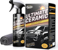 Real Ceramic Coating for Cars Polish (16 Fl Oz), Unmatched Shine Car Wax Coating Spray, No Pungent Smell, Quick Detailer Spray Wax, Lasts 50+ Washes Car Paint Sealant, Truck Accessories