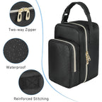 Breastmilk Cooler Travel bag with Ice Pack,Portable Breastmilk Cooler Bag with Buckle Handle,Insulated Breastmilk Storage Bag Cooler,Black