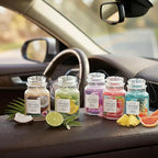 Yankee Candle Car Jar Ultimate, Bahama Breeze, Hanging Auto Air Freshener Odor Neutralizer for Long Lasting Tropical Scent in Cars and Small Spaces, 0.96 Ounce (Pack of 2)