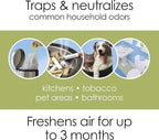 Hamilton Beach TrueAir Plug-Mount Odor Eliminator with Carbon Filter + Green Mountain Scent Cartridge, Common Household-Tobacco, Pet, Bathroom, Trash, On/Off Fan (04530GM)