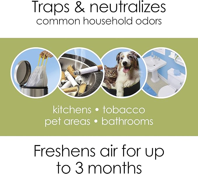 Hamilton Beach TrueAir Plug-Mount Odor Eliminator with Carbon Filter + Green Mountain Scent Cartridge, Common Household-Tobacco, Pet, Bathroom, Trash, On/Off Fan (04530GM)