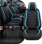 CTDS Car Seat Covers for Honda Civic 2000-2026, Stylish Sport Seat Cover, Premium Nappa Leather Car Seat Cover. Automobile Seat Covers Sets.(Standard 5 Seats/Black Blue)