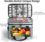 Maelstrom Portable Collapsible Soft Cooler Bag – 24/30/60 Cans Double-Deck Leakproof Ice Chest for Beach, Camping & Grocery