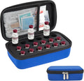 YOUSHARES Insulin Vials Refrigerator Storage Case - 10ml Peptide Vial Protective Holder for Fridge, 18-Slots Diabetic Insulin Small Bottle Organizer Bag Compatible with U-100 Vials