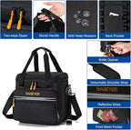 Soft Cooler Bag with Two Ice Packs,Collapsible Cooler for Travel with Adjustable Shoulder Strap,Large Capacity Leakproof Insulated Soft Sided Cooler Bag for Camping, Hiking, Picnic