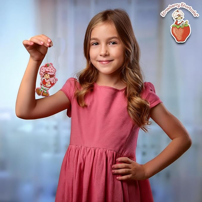 Strawberry Shortcake Air Freshener | Strawberry Scented Air Freshner Car | Strawberrys Shortcake Collectibles Gift | Scented Air Freshener | 3/Set | Officially Licensed