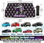 Socira I Could Be Meaner Funny Skull Car Windshield Sunshade Umbrella Foldable Umbrella Sun Shade Windshield Cover Sunshade Car Accessories Blocks Uv Rays Keeps Cool (57" X 30")