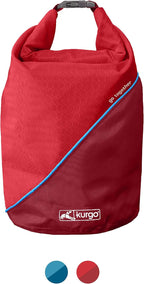 Kurgo Kibble Carrier - Portable Kibble Carrier - Compact Travel Storage - Dog Food Dry Bag - Camping Dog Storage - 5 lb Capacity - Chili Red