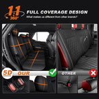AOMSAZTO Custom Fit Seat Covers for Toyota 4Runner 2025 2026 Full Set Faux Leather Car Seats Cover for 4Runner Accessories Black(5 Seats Model Only)