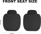 VarCozy Linen Car Seat Covers, Bottom Breathable Seat Covers for Cars for All Seasons with Non-Slip Protector, Universal Seat Covers for Cars, SUVs, Trucks