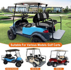 Universal Golf Cart Rear Seat Cover Dress Up for Older Golf Carts - Durable, Breathable Material, Fits Like a Glove for EZGO, Club Car and Yamaha, Easy to Install, Black