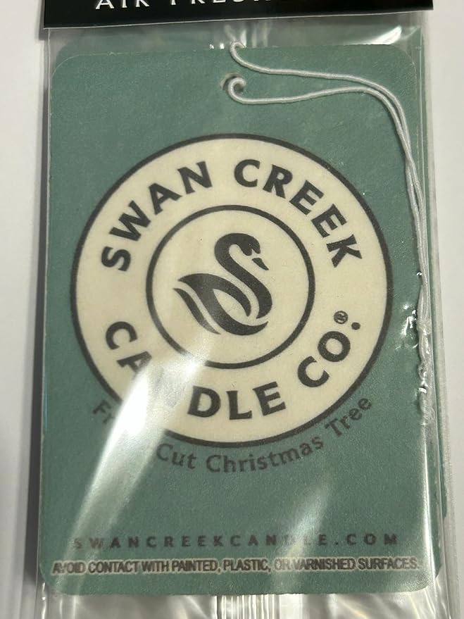 Swan Creek Candle Co. Fresh Cut Christmas Tree Hanging Car Air Freshener Pack of 3