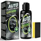 Plastic Restorer for Cars, 100ml Long-Lasting Black Trim Restorer, Waterproof, UV & Stain-Resistant, Ceramic Coating-Helps Repair Faded or Damaged Black Plastic Trim - Works in Seconds
