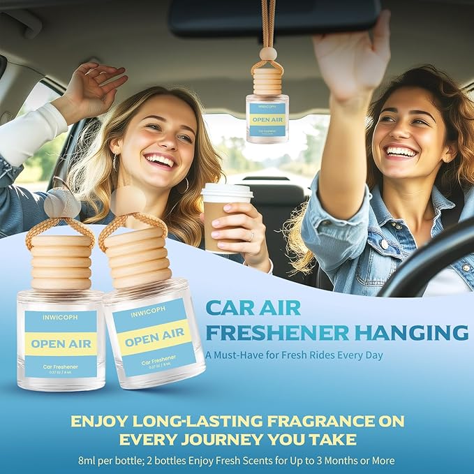 Car Air Freshener Diffuser Hanging, Open Air Fragrance Oil