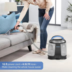 Carpet Cleaner Machine 11Kpa Strong Suction, New 450W Powerful Motor, Portable Upholstery Cleaner with Spot Cleaner, Stain Remover for Pet Accident, Rugs, Carpet and Upholstery Black (AU-C003)