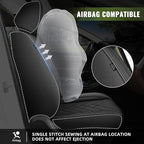 AOMSAZTO Car Seat Cover for Chevrolet Chevy Cruze 2011-2019 Front Set, Leather Car Seat Protector Waterproof, Non Slip Car Seat Cushion, Interior Seat Covers Automotive Accessories - Black