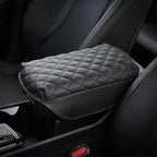 KMMOTORS Compatible with Kia Sportage(NQ5), 2023-2025 Center Console Cover Black, Armrest Cushion, Car Accessories for Sportage NQ5, Vegan Leather, Protect from Scratch, Pet Claws