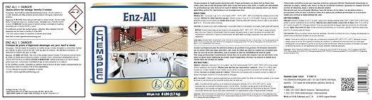 Chemspec ENZ-All – Professional Multi-Purpose Enzyme Traffic Lane Carpet Cleaning Concentrate, 1-6 lb jar (C-EA6)