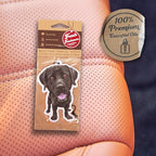 Dog Car Air Freshener 4 Pack Labrador Scented With Premium Oils By Fresh Fresheners
