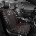 LACDL Beaded Car Seat Covers for Cars, Cooling Bead Seat Cover for Trucks & SUVs - Auto Ventilated Seat Cooler Pad, Natural Wood Breathable Beads - Sweat Protector for Summer, Dark Red