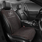 LACDL Beaded Car Seat Covers for Cars, Cooling Bead Seat Cover for Trucks & SUVs - Auto Ventilated Seat Cooler Pad, Natural Wood Breathable Beads - Sweat Protector for Summer, Dark Red
