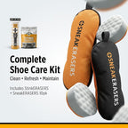 SneakERASERS 10 Pack & StinkERASERS 2 Pack Shoe Deodorizer Bags with Sneaker Cleaner Eraser Sponges, Activated Charcoal Odor Eliminator for Shoes & Boots, Reusable Shoe Smell Remover