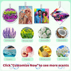 10-1000Pcs Custom Air Fresheners with Picture Double Sided Personalized Photo/Logo Air Freshener for Car Personalized gift for Company Branding Business Events Store