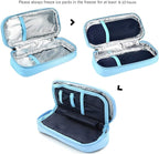 Goldwheat Portable Insulin Cooler Travel Case Diabetes Medication Organizer Medical Cooler Bag with 2 Ice Packs