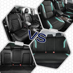 Skechers Memory Foam Car Seat Covers, Air Cool Mesh Thick Seat Covers, Car Seat Full Sets, Airbag Compatible, Automotive Comfort Protection for Most Cars,Vans,Trucks, SUVs,Green