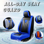 Fit HRV Car Seat Covers Compatible with Honda HRV 2016-2025 2026, Premium Leather Breathable, Wear Resistant, Airbag Compatible, All-Weather Protection & Full Coverage, Full Set Blue&Black