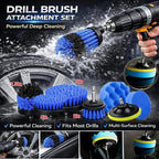 36Pcs Car Detailing Kit, Car Detailing Brush Set, Car Wash Cleaning Kit, Car Detailing Brushes, Professional Car Care Kit for Interior Exterior Wheels, Blue