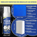 Multifunctional Car Interior Foam Cleaner Cars Seat Cleaner Multi Purpose Foaming Deep Cleaning for Auto and Home Remove Stain from Leather, Fabric, Carpet, Upholstery and Plastic - 5oz/150ML