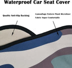 Car Seat Cover Protector Front Seats,for Gym Workout,Running,Swimming,Beach and Hiking,Waterproof Sweat Towel Bucket Seat Covers for Cars SUV Trucks (Camouflage, 2Pcs)