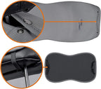 Sojoy IsoTowel Car Seat Cover,Microfiber Seat Towel,with Quick-Dry Material and Non-Slip Back,Car Seat Protection for All Workouts,All-Weather(Gray)